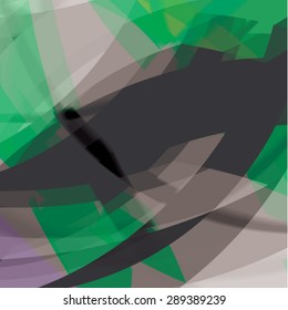 Abstract background created with colorful wavy stripes. Vector