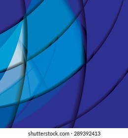 Abstract background created with colorful wavy stripes. Vector