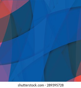 Abstract background created with colorful wavy stripes. Vector