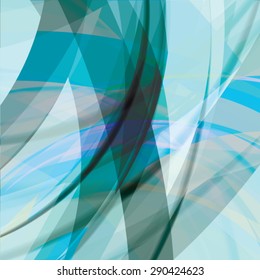 Abstract background created with colorful wavy stripes. Vector
