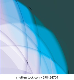 Abstract background created with colorful wavy stripes. Vector