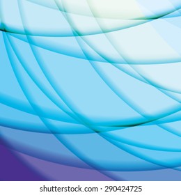 Abstract background created with colorful wavy stripes. Vector