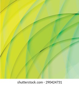Abstract background created with colorful wavy stripes. Vector
