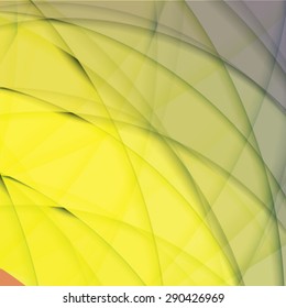 Abstract background created with colorful wavy stripes. Vector