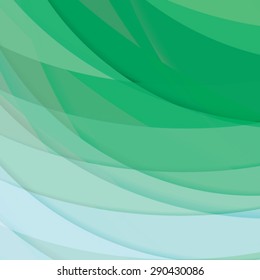 Abstract background created with colorful wavy stripes. Vector
