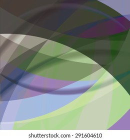 Abstract background created with colorful wavy stripes. Vector