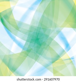 Abstract background created with colorful wavy stripes. Vector