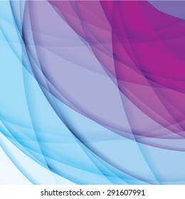 Abstract background created with colorful wavy stripes. Vector