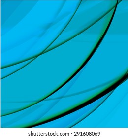 Abstract background created with colorful wavy stripes. Vector