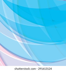 Abstract background created with colorful wavy stripes. Vector