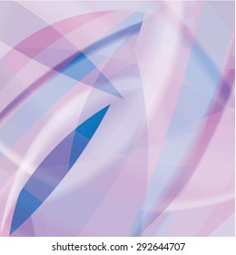 Abstract background created with colorful wavy stripes. Vector