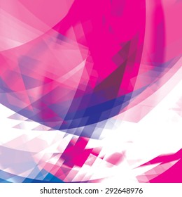 Abstract background created with colorful wavy stripes. Vector