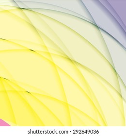 Abstract background created with colorful wavy stripes. Vector