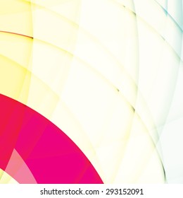 Abstract background created with colorful wavy stripes. Vector