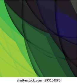 Abstract background created with colorful wavy stripes. Vector