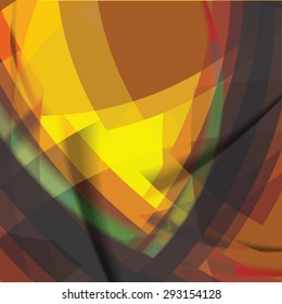 Abstract background created with colorful wavy stripes. Vector