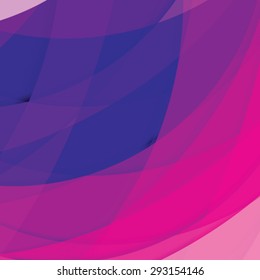 Abstract background created with colorful wavy stripes. Vector