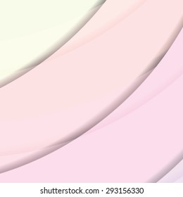Abstract background created with colorful wavy stripes. Vector