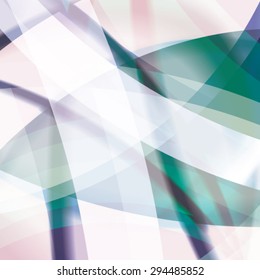 Abstract background created with colorful wavy stripes. Vector