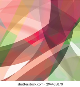 Abstract background created with colorful wavy stripes. Vector