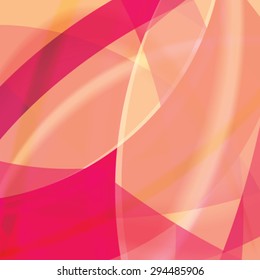 Abstract background created with colorful wavy stripes. Vector