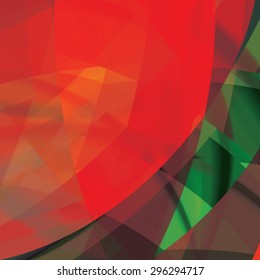 Abstract background created with colorful wavy stripes. Vector