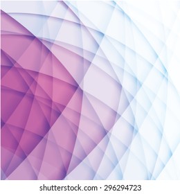 Abstract background created with colorful wavy stripes. Vector