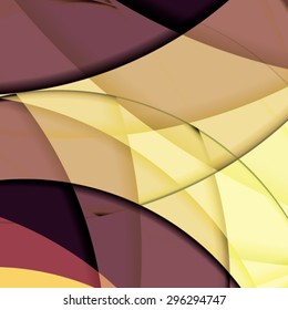 Abstract background created with colorful wavy stripes. Vector