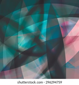 Abstract background created with colorful wavy stripes. Vector