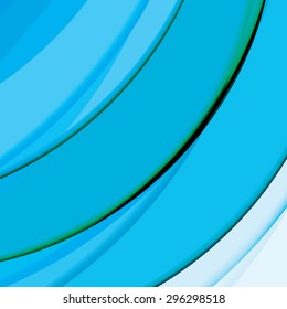 Abstract background created with colorful wavy stripes. Vector