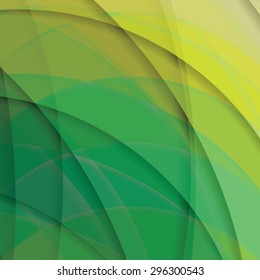 Abstract background created with colorful wavy stripes. Vector