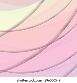 Abstract background created with colorful wavy stripes. Vector