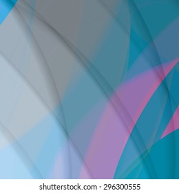 Abstract background created with colorful wavy stripes. Vector