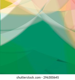 Abstract background created with colorful wavy stripes. Vector