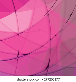 Abstract background created with colorful wavy stripes. Vector