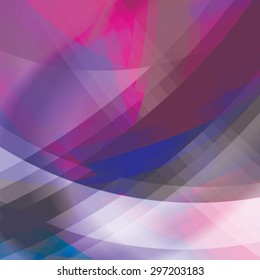 Abstract background created with colorful wavy stripes. Vector