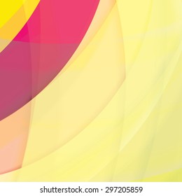 Abstract background created with colorful wavy stripes. Vector