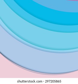 Abstract background created with colorful wavy stripes. Vector