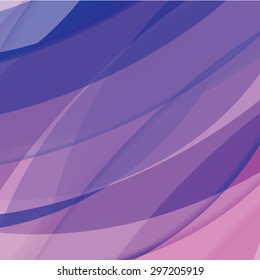 Abstract background created with colorful wavy stripes. Vector