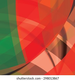 Abstract background created with colorful wavy stripes. Vector