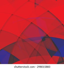 Abstract background created with colorful wavy stripes. Vector