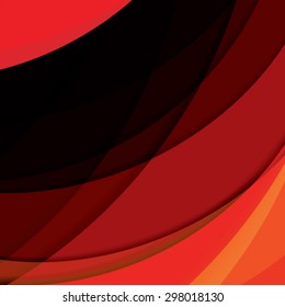 Abstract background created with colorful wavy stripes. Vector
