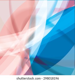 Abstract background created with colorful wavy stripes. Vector