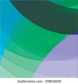 Abstract background created with colorful wavy stripes. Vector