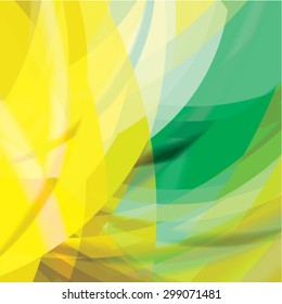 Abstract background created with colorful wavy stripes. Vector