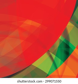 Abstract background created with colorful wavy stripes. Vector