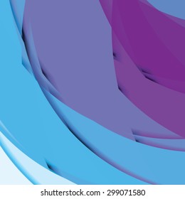 Abstract background created with colorful wavy stripes. Vector