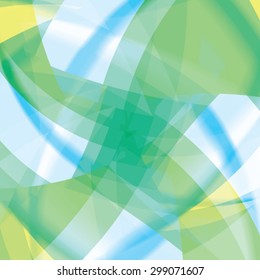 Abstract background created with colorful wavy stripes. Vector