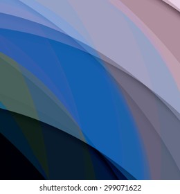 Abstract background created with colorful wavy stripes. Vector
