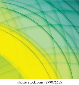 Abstract background created with colorful wavy stripes. Vector